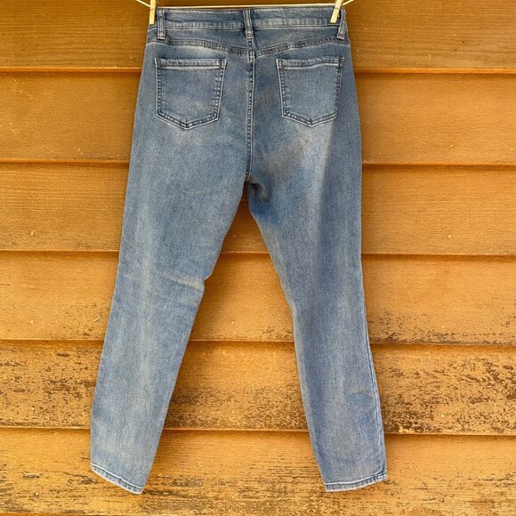 Buffalo David Button Aubrey Mid-Rise Super Stretch Soft Ankle Grazer Jeans 8/29 - Picture 7 of 12